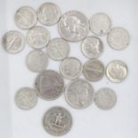 Quantity of USA silver cents. UK P&P Group 1 (£16+VAT for the first lot and £2+VAT for subsequent