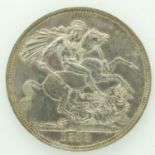 1888 silver crown of Queen Victoria - aEF grade. UK P&P Group 0 (£6+VAT for the first lot and £1+VAT