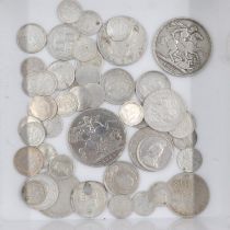 Quantity of mixed silver denominations of Queen Victoria. UK P&P Group 1 (£16+VAT for the first