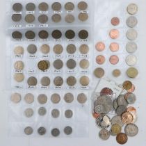 Mixed coins, including a large amount of threepences. UK P&P Group 1 (£16+VAT for the first lot