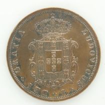1875 Portuguese five reis - gVF grade. UK P&P Group 0 (£6+VAT for the first lot and £1+VAT for