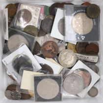 Mixed coins, including mostly pre-decimal examples. UK P&P Group 1 (£16+VAT for the first lot and £