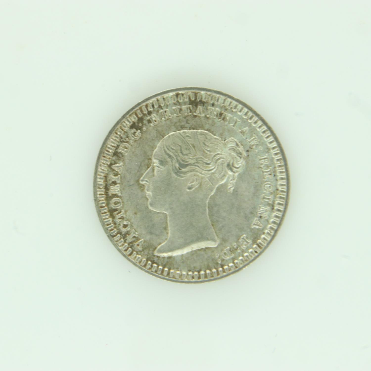1838 silver three-halfpence of Queen Victoria - nEF grade. UK P&P Group 0 (£6+VAT for the first - Image 2 of 2