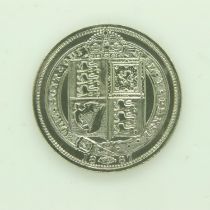 1887 silver sixpence of Queen Victoria - nEF. UK P&P Group 0 (£6+VAT for the first lot and £1+VAT