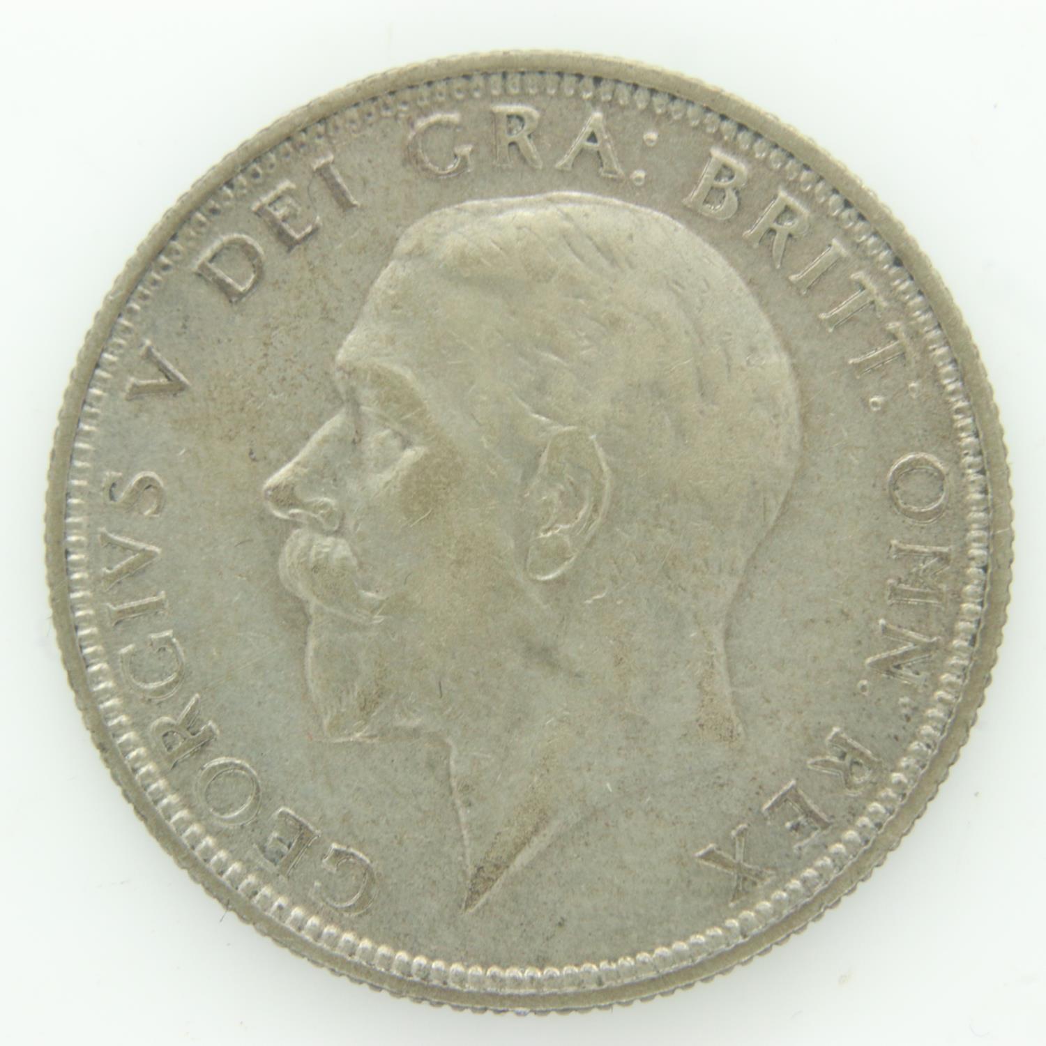 1928 silver florin of George V - VF grade. UK P&P Group 0 (£6+VAT for the first lot and £1+VAT for - Image 2 of 2