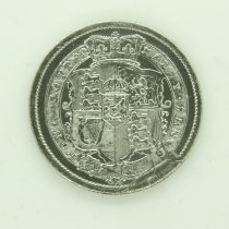 1817 silver shilling of George III - VF grade, EK 4 o'clock reverse. UK P&P Group 0 (£6+VAT for