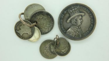Mixed holed silver coins. P&P Group 0 (£6+VAT for the first lot and £1+VAT for subsequent lots)
