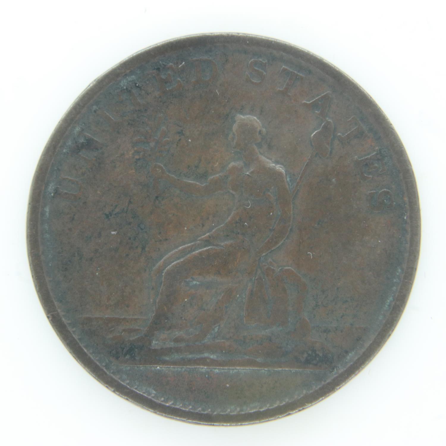 Early USA interest: 1783 Washington Independence colonial coin - VF grade. UK P&P Group 0 (£6+VAT