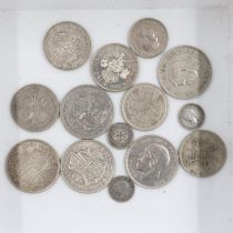 Quantity of pre 1947 silver coins, UK circulated. UK P&P Group 1 (£16+VAT for the first lot and £2+