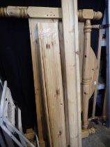Pine king size bed. Not available for in-house P&P