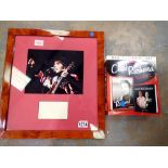 Cliff Richard framed photo with signature with DVD and book set. Not available for in-house P&P