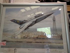 Tornado limited edition print, signed by the pilots and artist. Not available for in-house P&P