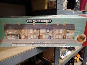 Hand painted Coronation Street model, L: 70 cm. Not available for in-house P&P