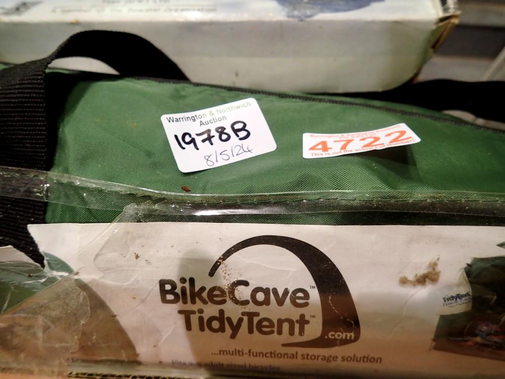 Bike cave tidy tent, unused. Not available for in-house P&P