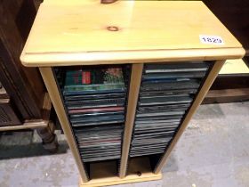 CD rack with CDs. Not available for in-house P&P