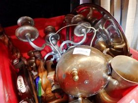 Mixed metalware including brass. Not available for in-house P&P