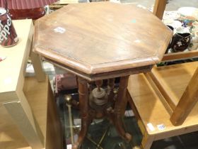 Regency octagonal side table. Not available for in-house P&P