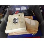 Box of photographs and ephemera. Not available for in-house P&P
