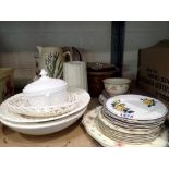 Mixed ceramics including plates. Not available for in-house P&P
