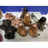 Four remote control Character Group, DRL140 Daleks with remotes. UK P&P Group 2 (£20+VAT for the