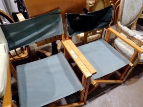 Two directors chairs. Not available for in-house P&P