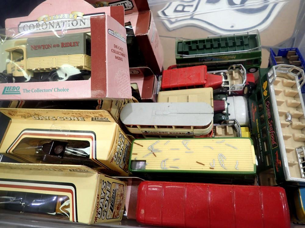 Quantity of Lledo/Matchbox/EFE/Corgi diecast vehicles. Not available for in-house P&P