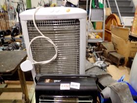 Trio of heaters, gas and electrical. Not available for in-house P&P