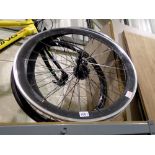 Planet X 26 inch carbon road bike wheel set with quick realise. Not available for in-house P&P