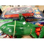 Mixed toys including Thunderbird 2 and Lego. Not available for in-house P&P