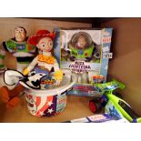 Mixed Toy Story items, with boxes, including Buzz Lightyear. UK P&P Group 2 (£20+VAT for the first
