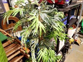 Large artificial plant, H: 121 cm. Not available for in-house P&P