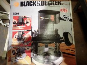 Black & Decker BD66 Power Plunge Router with tools and accessories. Not available for in-house P&P