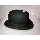 Bowler hat by Battersby London, size 6 3/4 approximately. UK P&P Group 2 (£20+VAT for the first