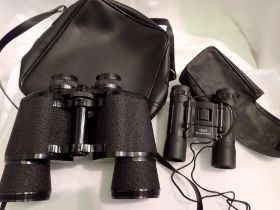 Two pairs of binoculars including Tasco 16 x 50 mm. UK P&P Group 2 (£20+VAT for the first lot and £