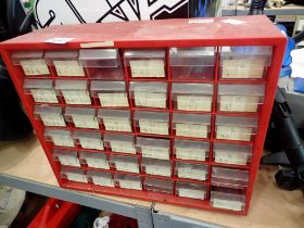 Thirty six drawer sectional storage tool cabinet. Not available for in-house P&P