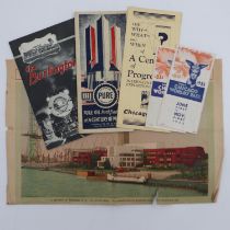 Mixed ephemera for Chicago World Fair 1933. UK P&P Group 1 (£16+VAT for the first lot and £2+VAT for