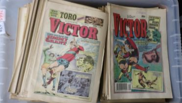 Approximately 500 1960s, 1970s and 1980s Victor comics. Not available for in-house P&P