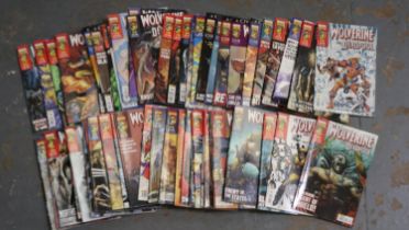 Comics: Fifty six Marvel Collectors Edition Wolverine and Deadpool comics. UK P&P Group 3 (£30+VAT