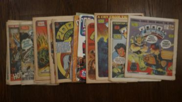 Sixteen 1980s 2000 AD comics. UK P&P Group 2 (£20+VAT for the first lot and £4+VAT for subsequent