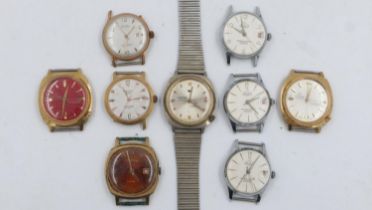 Collection of mixed mechanical wristwatches. UK P&P Group 1 (£16+VAT for the first lot and £2+VAT