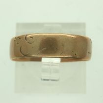 9ct rose gold wedding band, size R/S, 2.4g. P&P Group 0 (£6+VAT for the first lot and £1+VAT for