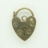 9ct gold padlock clasp, 1.6g. UK P&P Group 0 (£6+VAT for the first lot and £1+VAT for subsequent