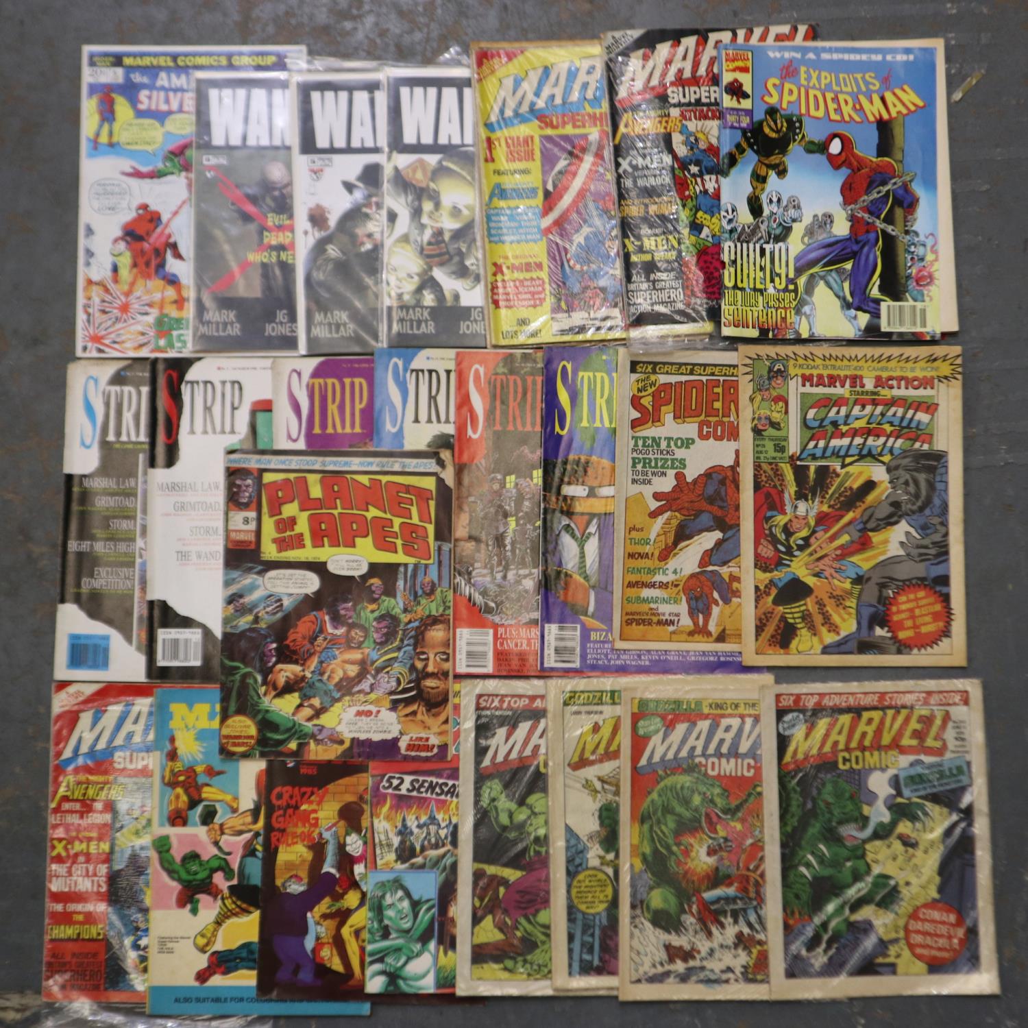 Twenty three mixed Marvel and DC comics. UK P&P Group 2 (£20+VAT for the first lot and £4+VAT for