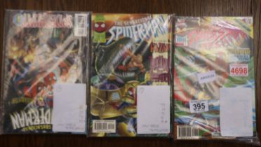 Sixteen Sensational Spiderman comics, 8-29 and a 1990 annual. UK P&P Group 2 (£20+VAT for the