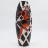 Large Anita Harris 1/1 vase, The Jester, H: 50 cm. UK P&P Group 3 (£30+VAT for the first lot and £