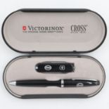 Boxed Cross pen and knife set. UK P&P Group 1 (£16+VAT for the first lot and £2+VAT for subsequent