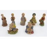 Collection of nursery rhyme Wade Whimsies. UK P&P Group 2 (£20+VAT for the first lot and £4+VAT