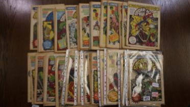 Fifty three Spiderman and Hulk weekly comics. UK P&P Group 3 (£30+VAT for the first lot and £8+VAT