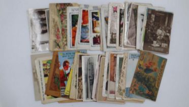 Collection of postcards including many comical examples. UK P&P Group 1 (£16+VAT for the first lot