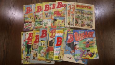 Thirty two 1990s Buster comics. UK P&P Group 2 (£20+VAT for the first lot and £4+VAT for
